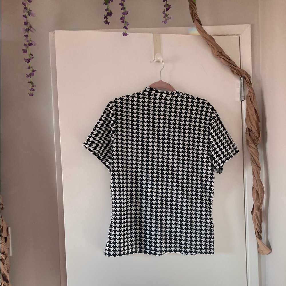 Houndstooth Shein tee